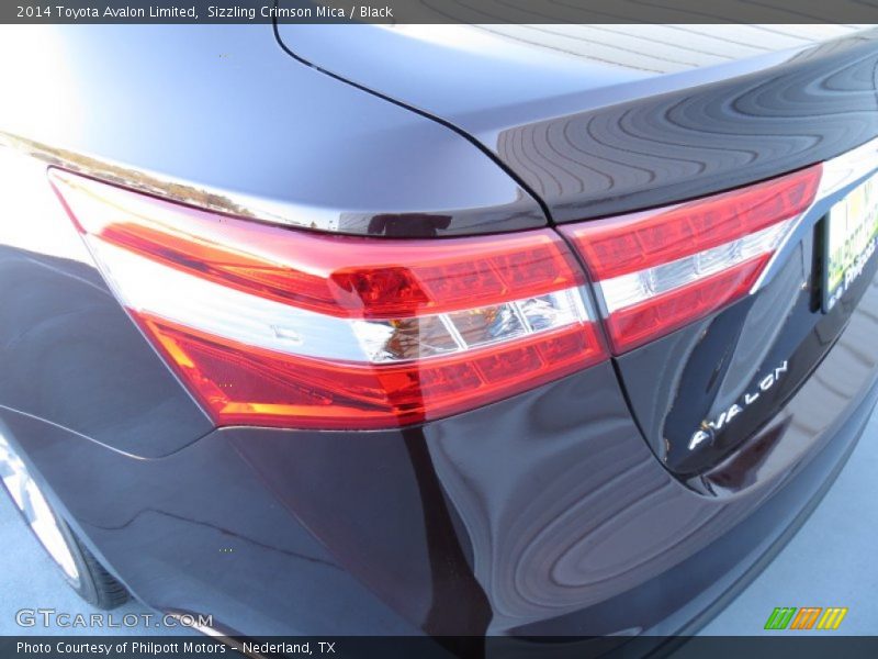Sizzling Crimson Mica / Black 2014 Toyota Avalon Limited