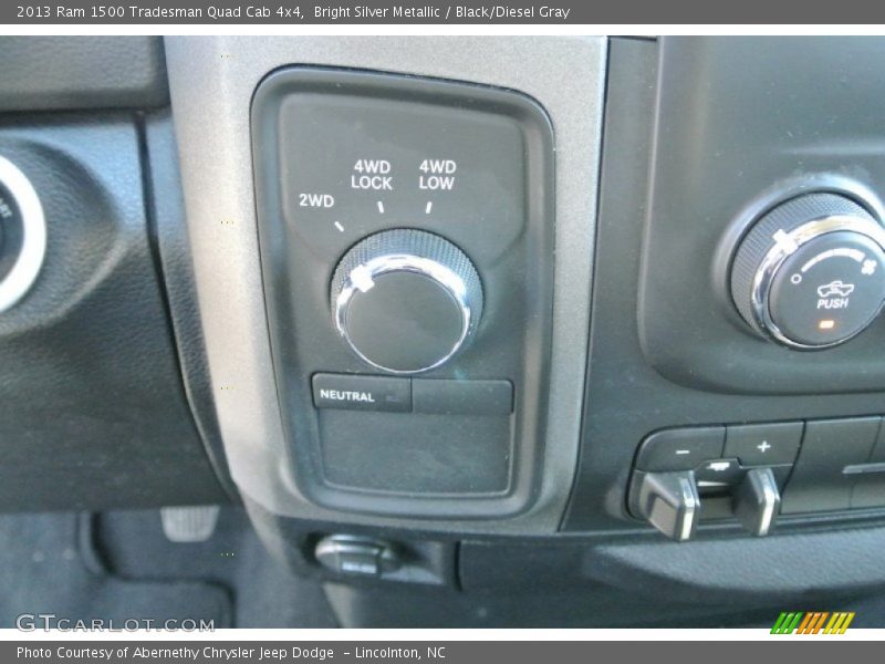 Bright Silver Metallic / Black/Diesel Gray 2013 Ram 1500 Tradesman Quad Cab 4x4