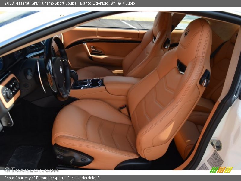 Bianco Eldorado (White) / Cuoio 2013 Maserati GranTurismo Sport Coupe