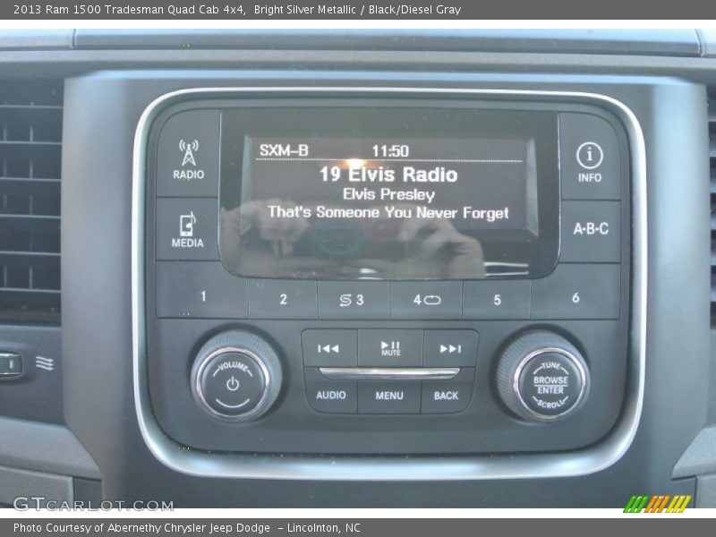 Bright Silver Metallic / Black/Diesel Gray 2013 Ram 1500 Tradesman Quad Cab 4x4