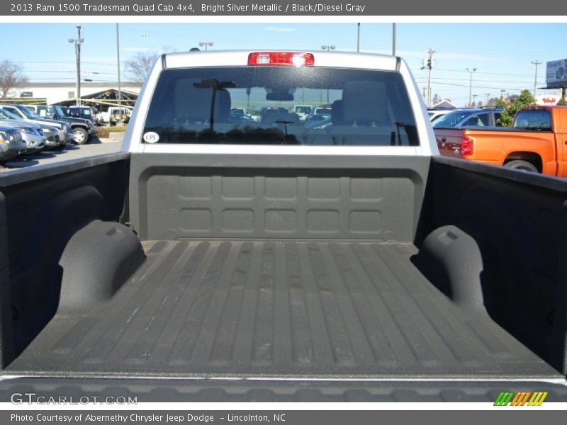 Bright Silver Metallic / Black/Diesel Gray 2013 Ram 1500 Tradesman Quad Cab 4x4