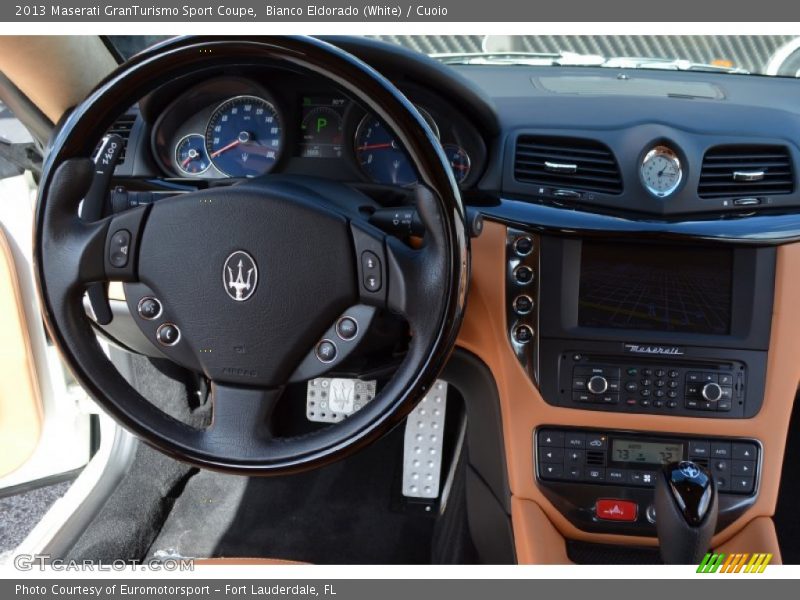 Bianco Eldorado (White) / Cuoio 2013 Maserati GranTurismo Sport Coupe