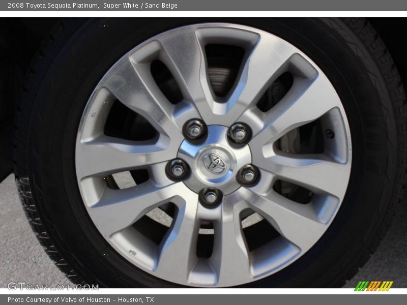 Super White / Sand Beige 2008 Toyota Sequoia Platinum