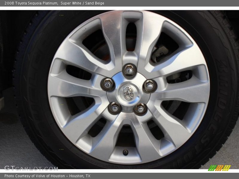 Super White / Sand Beige 2008 Toyota Sequoia Platinum