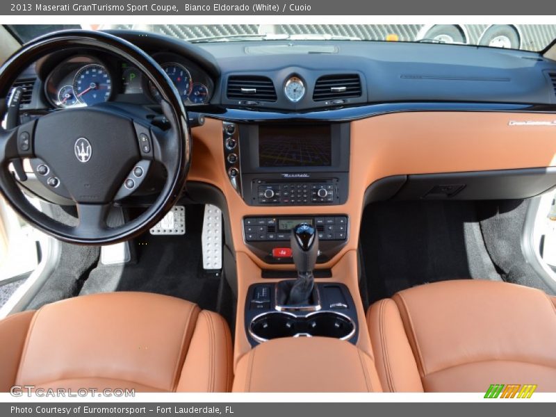 Bianco Eldorado (White) / Cuoio 2013 Maserati GranTurismo Sport Coupe