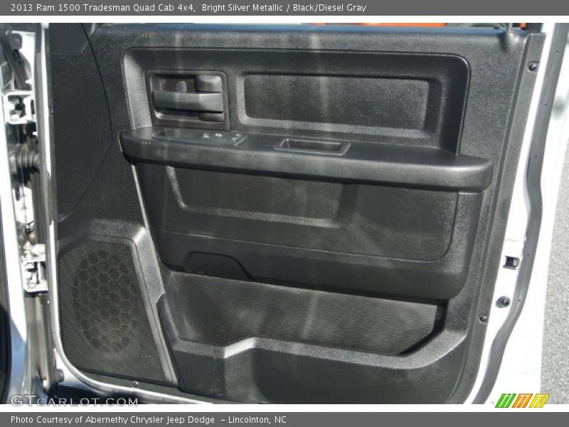 Bright Silver Metallic / Black/Diesel Gray 2013 Ram 1500 Tradesman Quad Cab 4x4