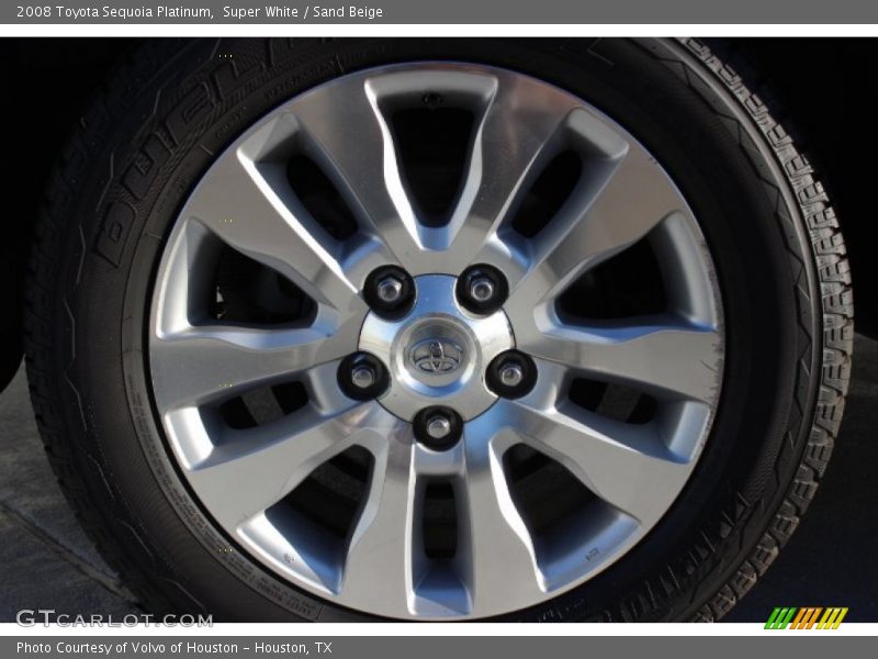 Super White / Sand Beige 2008 Toyota Sequoia Platinum