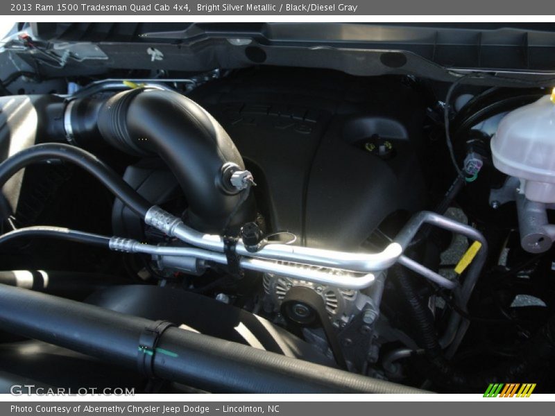 Bright Silver Metallic / Black/Diesel Gray 2013 Ram 1500 Tradesman Quad Cab 4x4