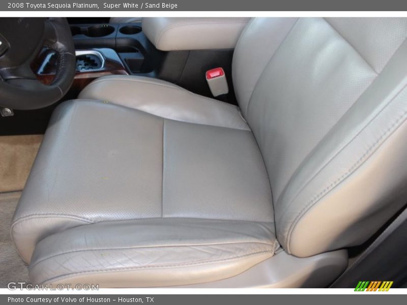 Super White / Sand Beige 2008 Toyota Sequoia Platinum