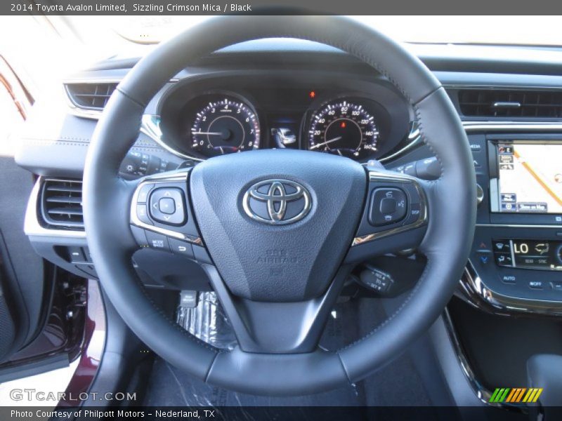 Sizzling Crimson Mica / Black 2014 Toyota Avalon Limited
