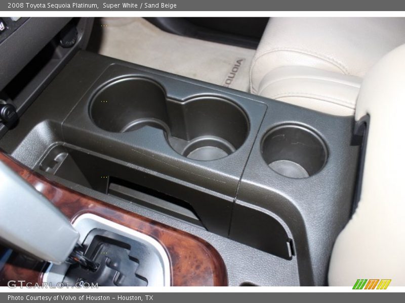 Super White / Sand Beige 2008 Toyota Sequoia Platinum