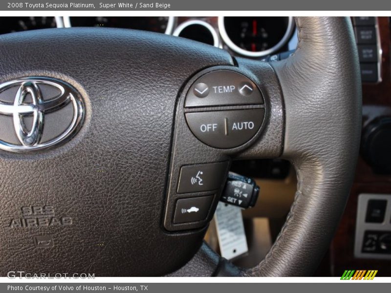 Super White / Sand Beige 2008 Toyota Sequoia Platinum
