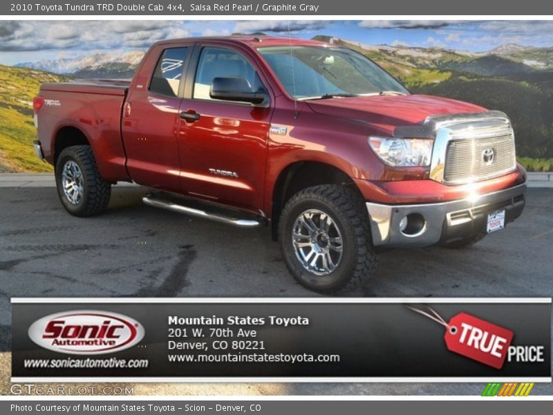 Salsa Red Pearl / Graphite Gray 2010 Toyota Tundra TRD Double Cab 4x4