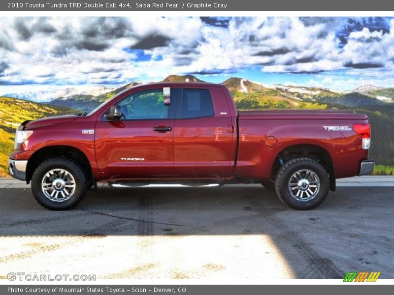 Salsa Red Pearl / Graphite Gray 2010 Toyota Tundra TRD Double Cab 4x4
