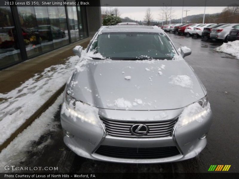 Silver Lining Metallic / Black 2013 Lexus ES 350