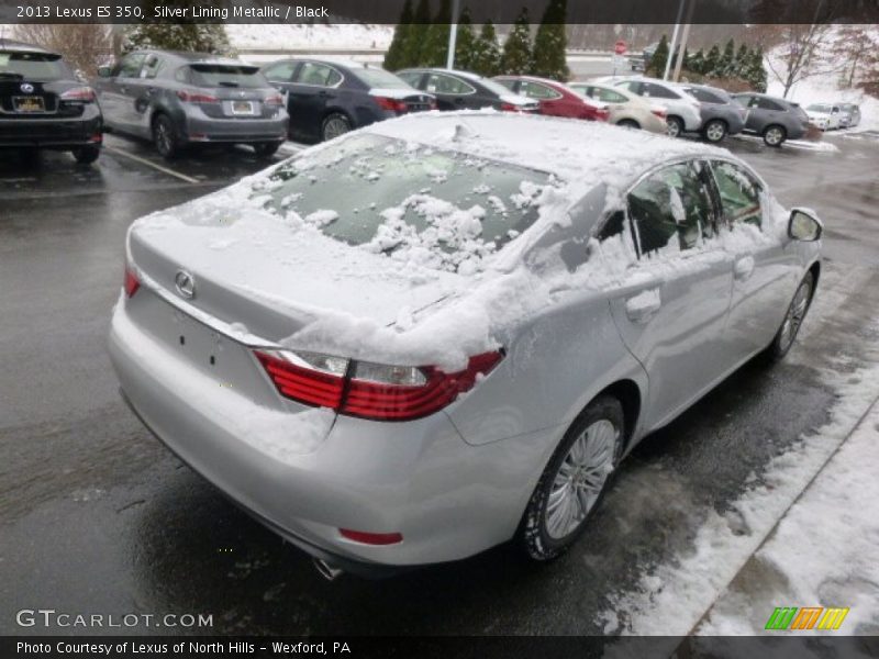 Silver Lining Metallic / Black 2013 Lexus ES 350