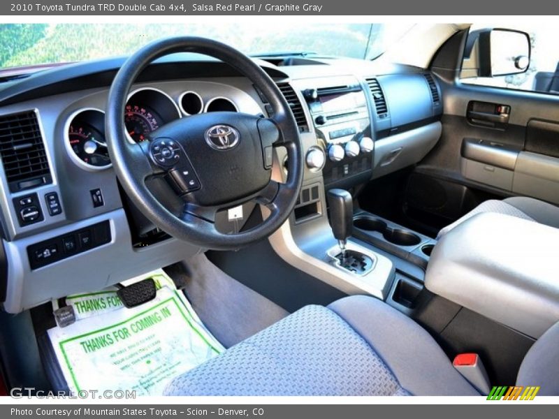 Salsa Red Pearl / Graphite Gray 2010 Toyota Tundra TRD Double Cab 4x4
