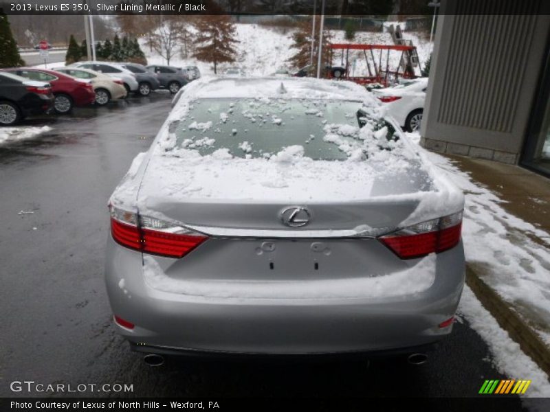 Silver Lining Metallic / Black 2013 Lexus ES 350