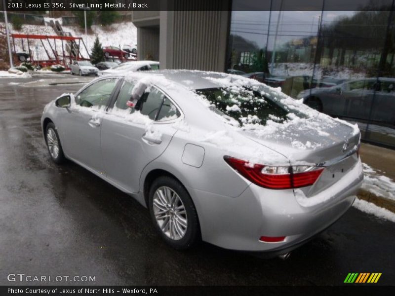 Silver Lining Metallic / Black 2013 Lexus ES 350