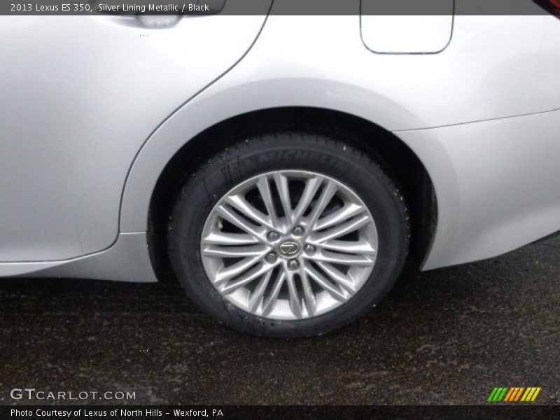 Silver Lining Metallic / Black 2013 Lexus ES 350