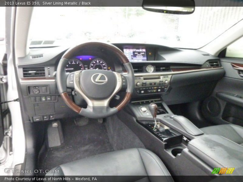 Silver Lining Metallic / Black 2013 Lexus ES 350