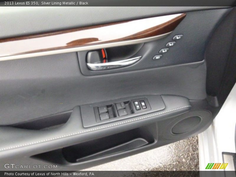 Silver Lining Metallic / Black 2013 Lexus ES 350