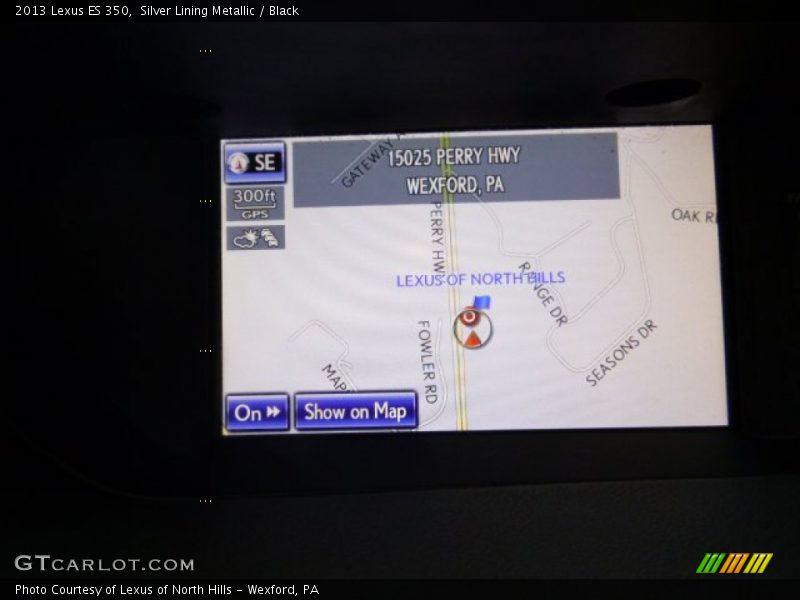 Silver Lining Metallic / Black 2013 Lexus ES 350