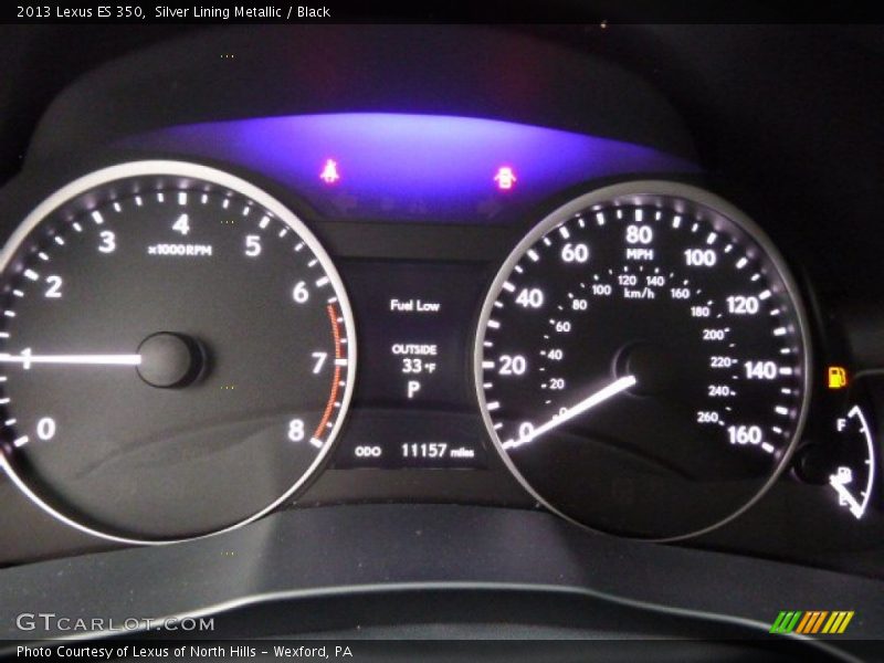 Silver Lining Metallic / Black 2013 Lexus ES 350