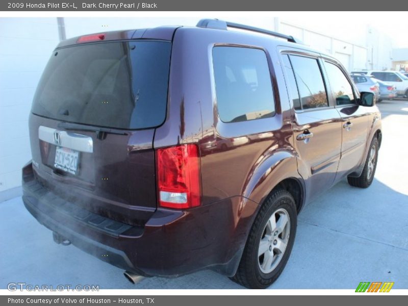 Dark Cherry Pearl / Black 2009 Honda Pilot EX-L