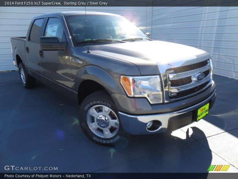 Sterling Grey / Steel Grey 2014 Ford F150 XLT SuperCrew