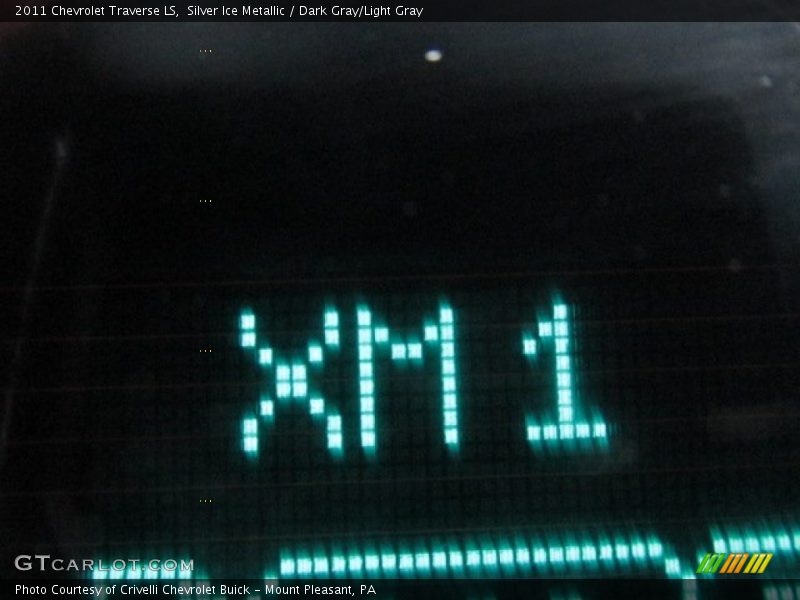 Silver Ice Metallic / Dark Gray/Light Gray 2011 Chevrolet Traverse LS