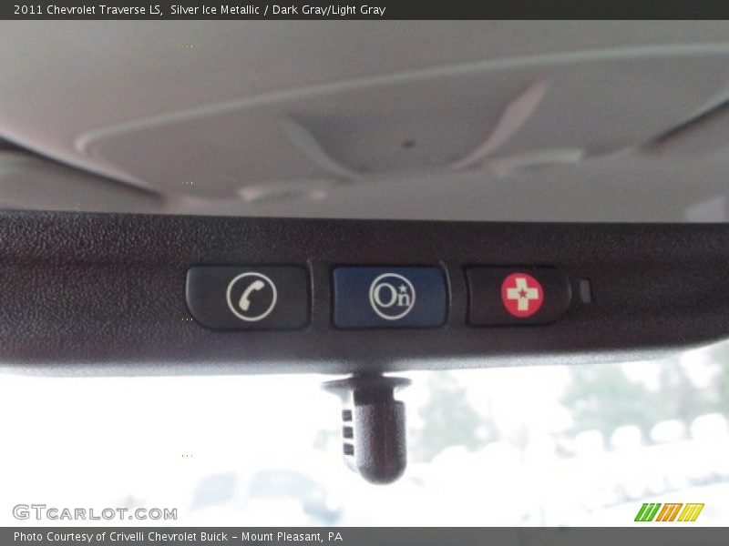 Silver Ice Metallic / Dark Gray/Light Gray 2011 Chevrolet Traverse LS