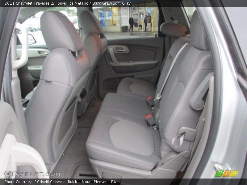 Silver Ice Metallic / Dark Gray/Light Gray 2011 Chevrolet Traverse LS