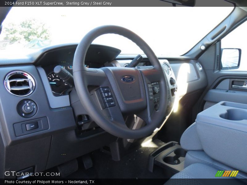 Sterling Grey / Steel Grey 2014 Ford F150 XLT SuperCrew