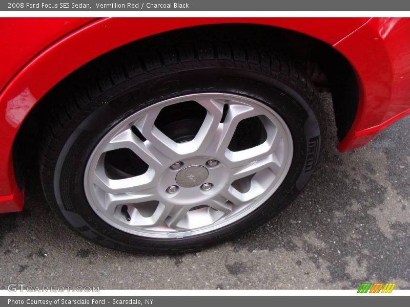 Vermillion Red / Charcoal Black 2008 Ford Focus SES Sedan