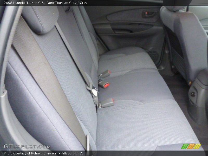 Dark Titanium Gray / Gray 2008 Hyundai Tucson GLS