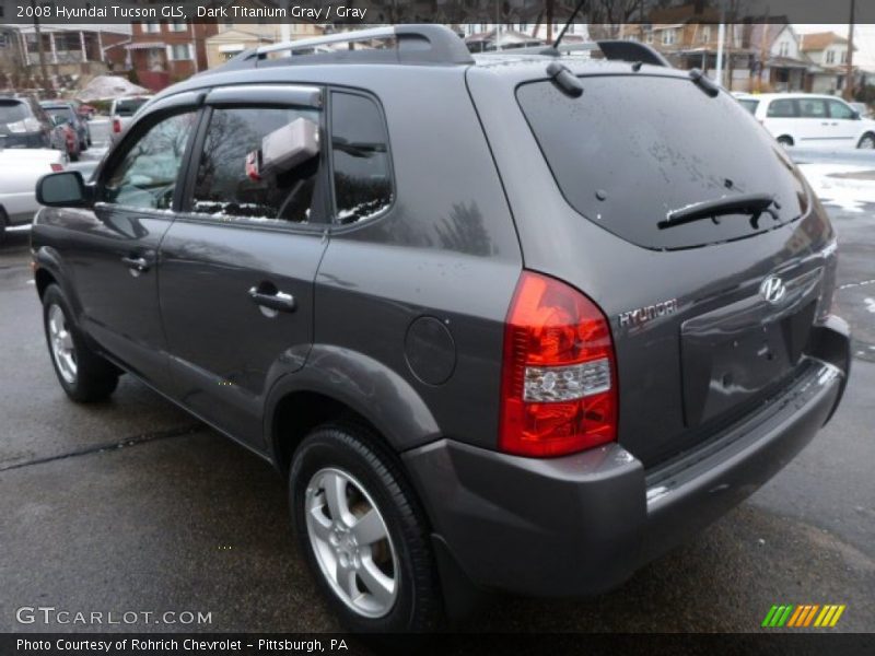 Dark Titanium Gray / Gray 2008 Hyundai Tucson GLS