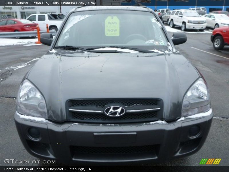 Dark Titanium Gray / Gray 2008 Hyundai Tucson GLS