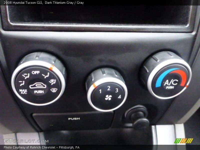 Dark Titanium Gray / Gray 2008 Hyundai Tucson GLS