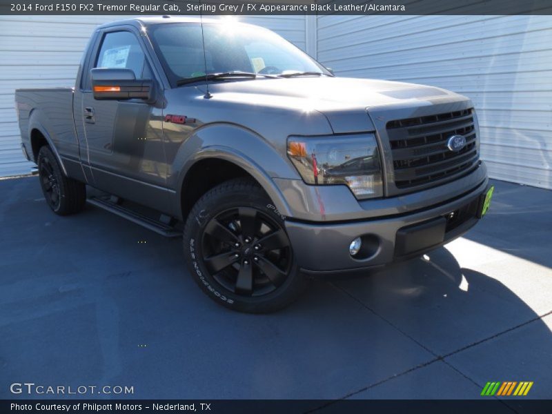 Sterling Grey / FX Appearance Black Leather/Alcantara 2014 Ford F150 FX2 Tremor Regular Cab