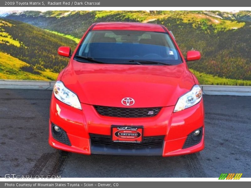 Radiant Red / Dark Charcoal 2009 Toyota Matrix S