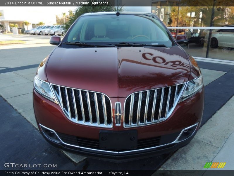 Sunset Metallic / Medium Light Stone 2014 Lincoln MKX FWD