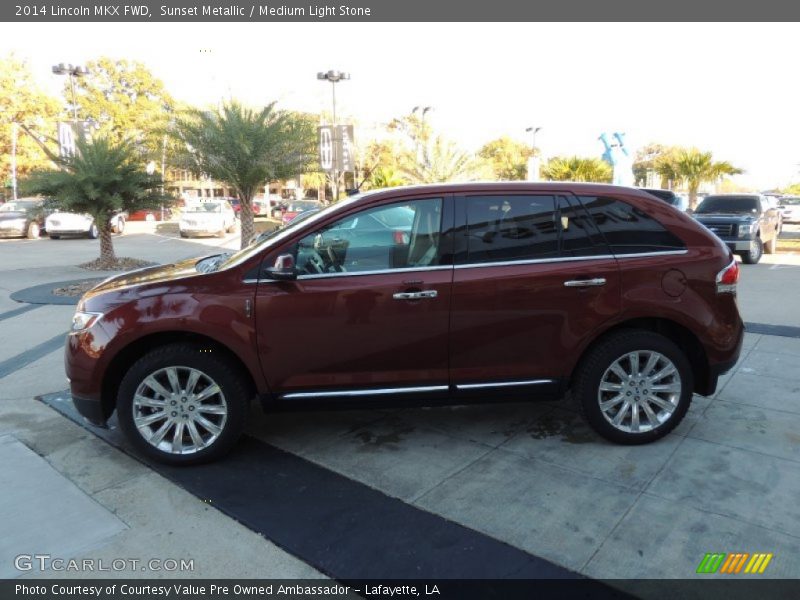 Sunset Metallic / Medium Light Stone 2014 Lincoln MKX FWD