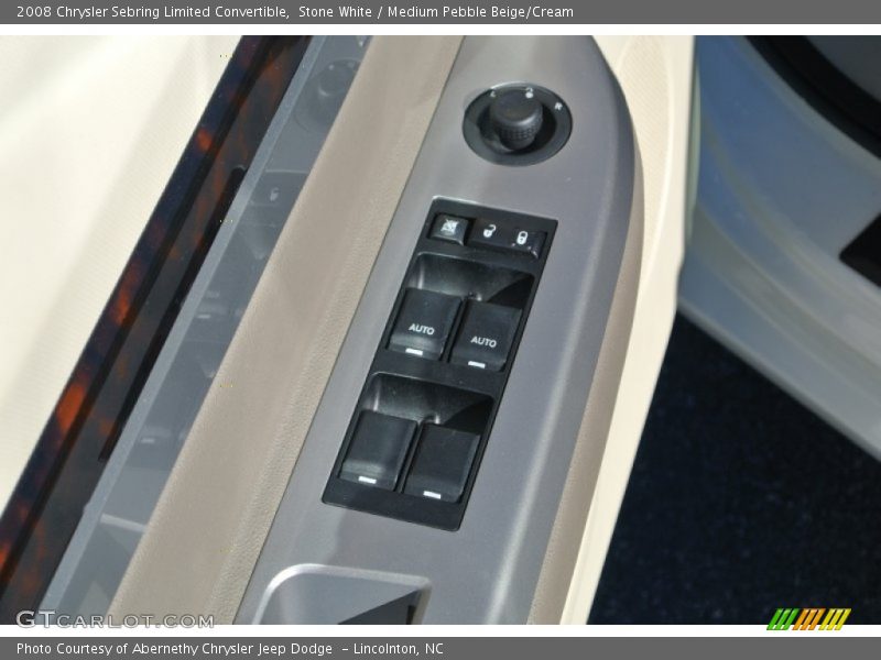 Stone White / Medium Pebble Beige/Cream 2008 Chrysler Sebring Limited Convertible
