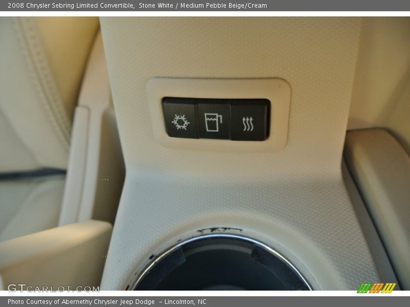 Stone White / Medium Pebble Beige/Cream 2008 Chrysler Sebring Limited Convertible