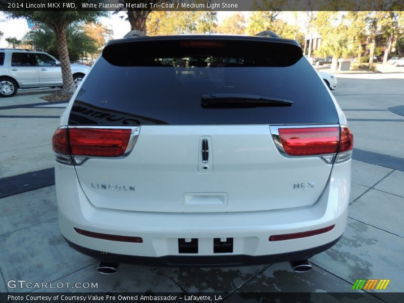 White Platinum Metallic Tri-Coat / Medium Light Stone 2014 Lincoln MKX FWD