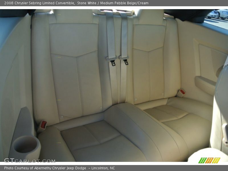Stone White / Medium Pebble Beige/Cream 2008 Chrysler Sebring Limited Convertible