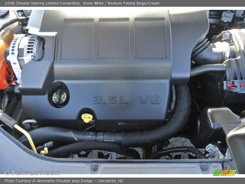Stone White / Medium Pebble Beige/Cream 2008 Chrysler Sebring Limited Convertible