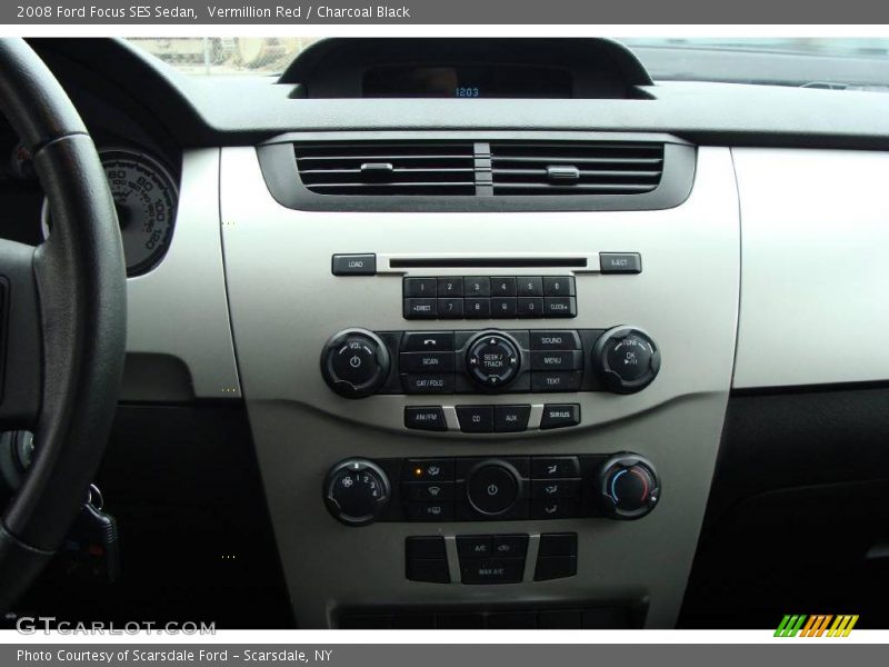 Vermillion Red / Charcoal Black 2008 Ford Focus SES Sedan