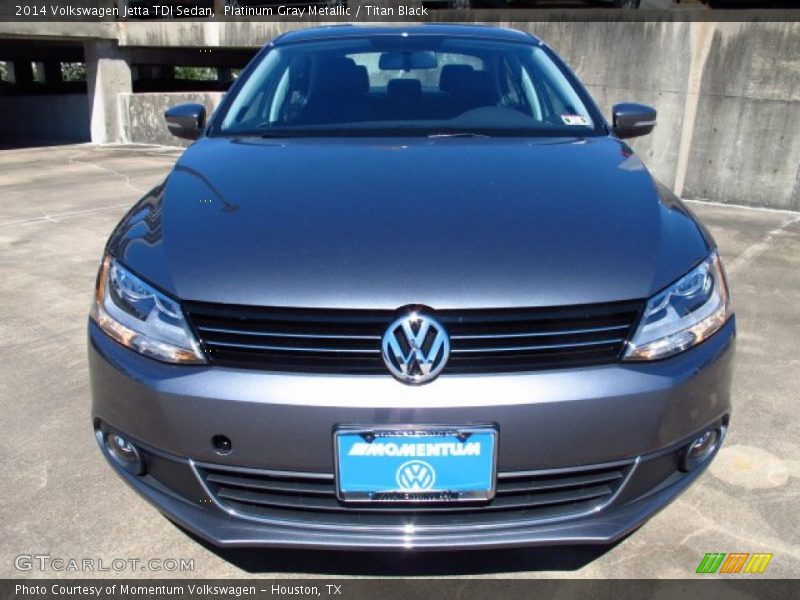 Platinum Gray Metallic / Titan Black 2014 Volkswagen Jetta TDI Sedan